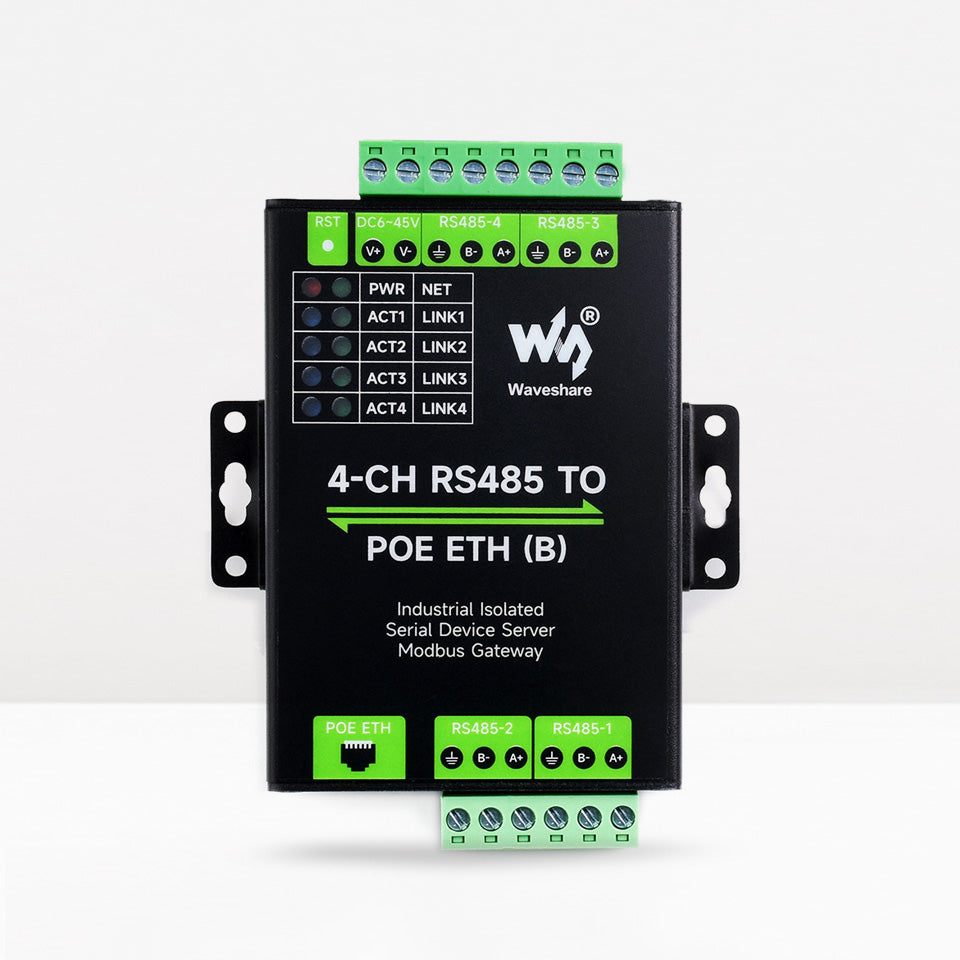 8-Ch RS485 To RJ45 Ethernet Serial Server, 8 Channels RS485 Independent