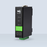 Rail-Mount Serial Server, RS232/485/422 to RJ45 Ethernet Module, TCP/IP to serial, POE Function Optional