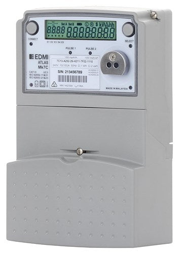 EDMI Mk7C - Single Phase Smart Meter with Disconnect and Reconnect Feature