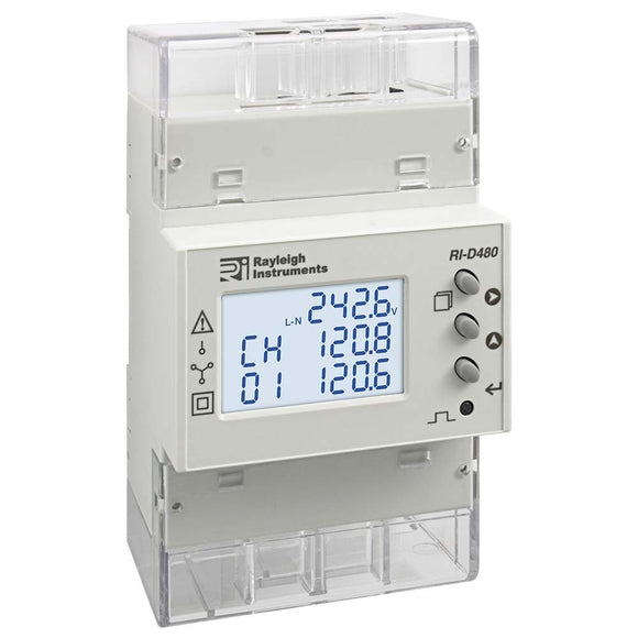 3-Phase easywire® Multifunction Din Rail Mounted Energy Meter - Quad Load