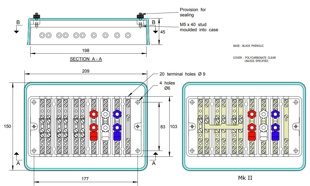 Mk1 CT Meter Test Block with E link – SBS Digital